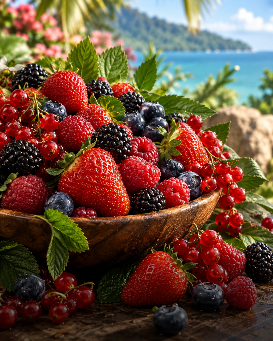 Frutos rojos frescos